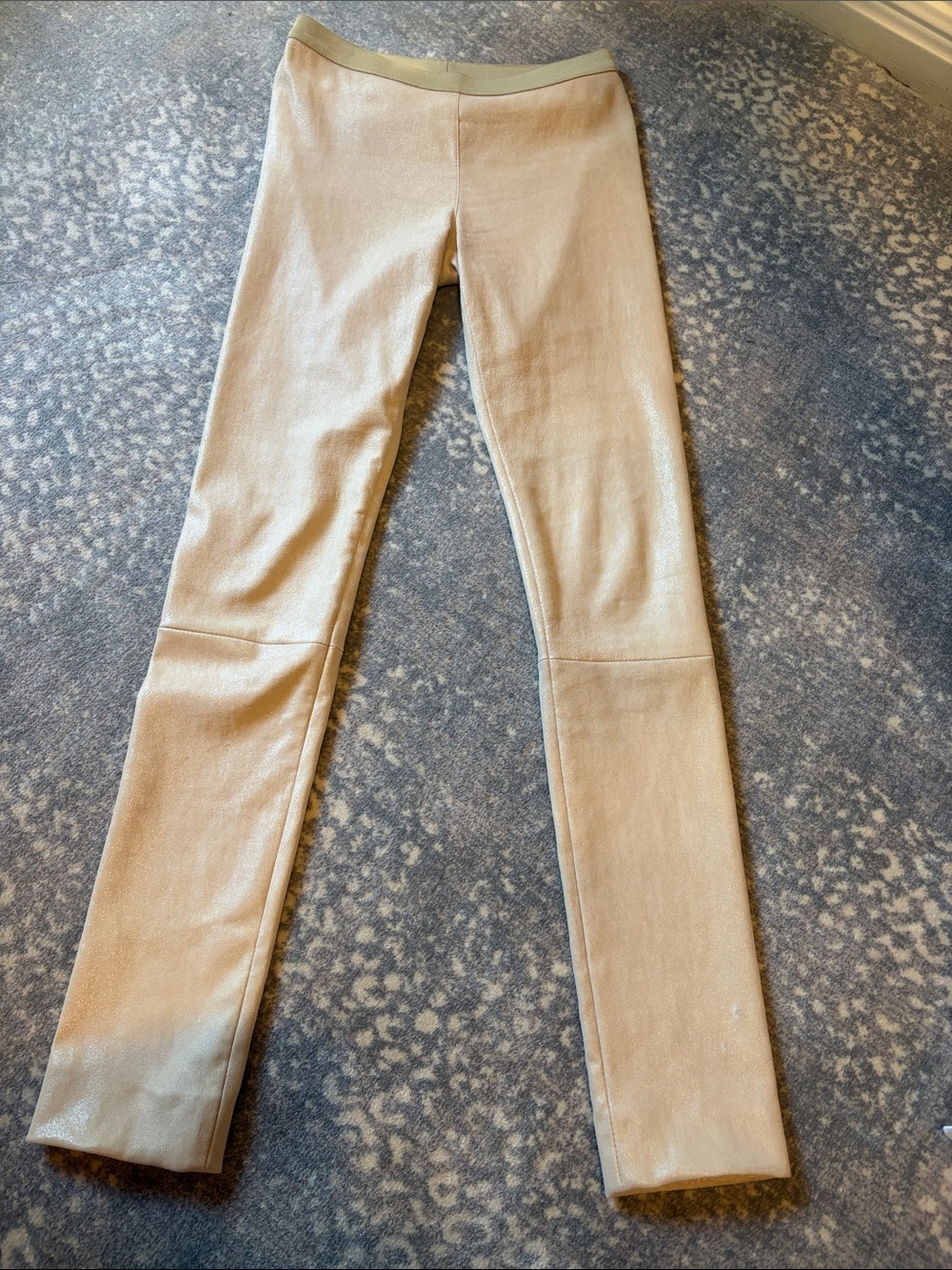 REAL LEATHER LEGGING PANTS SIZE S